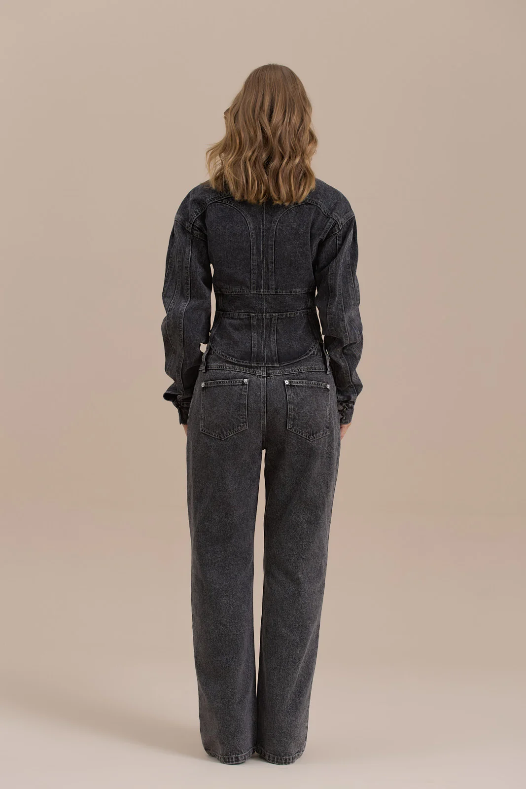 WANDER STRAIGHT LEG JEANS WITH ADJUSTABLE WAIST | DARK WASH DENIM - Image 12
