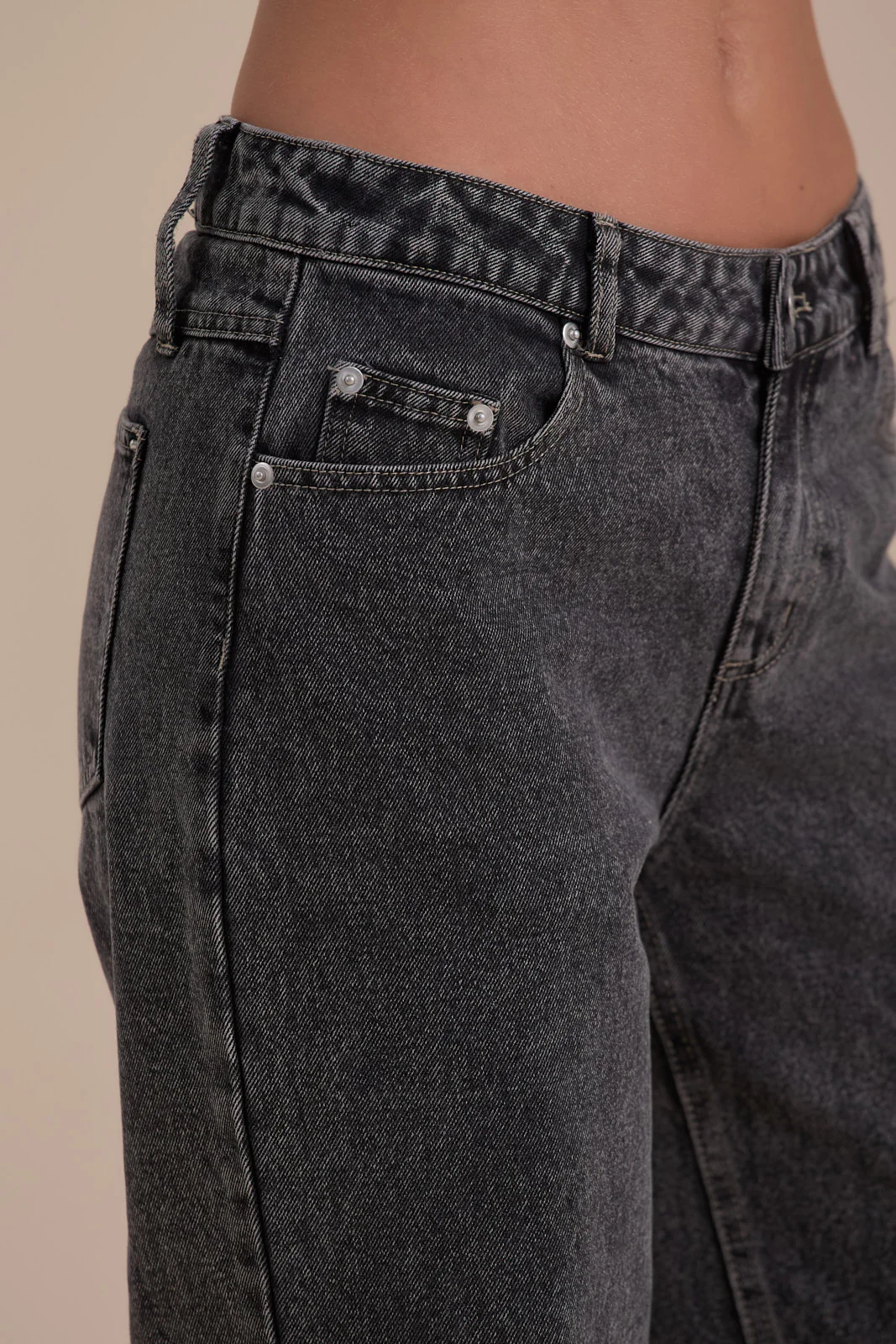 WANDER STRAIGHT LEG JEANS WITH ADJUSTABLE WAIST | DARK WASH DENIM - Image 13