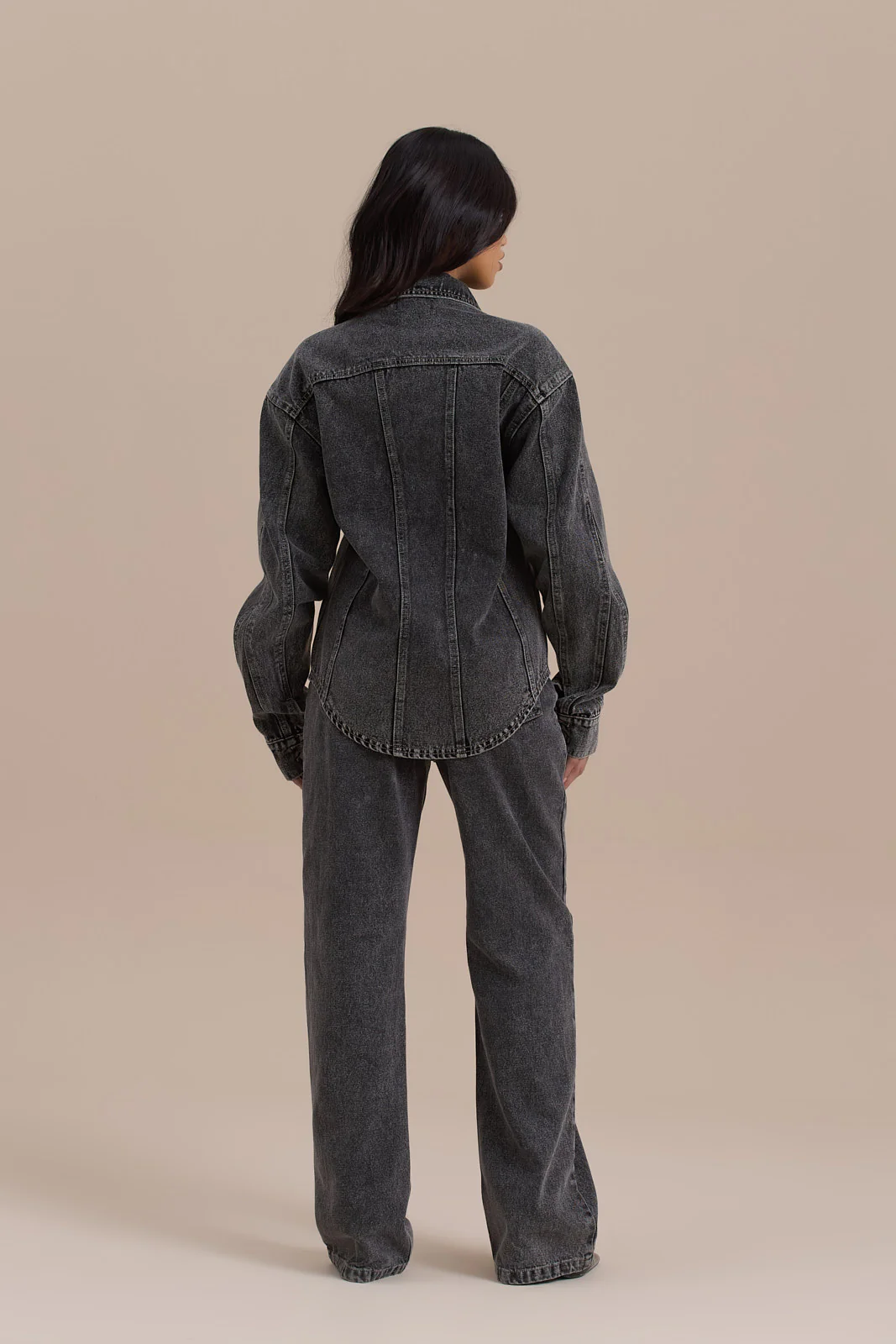 WANDER STRAIGHT LEG JEANS WITH ADJUSTABLE WAIST | DARK WASH DENIM - Image 17