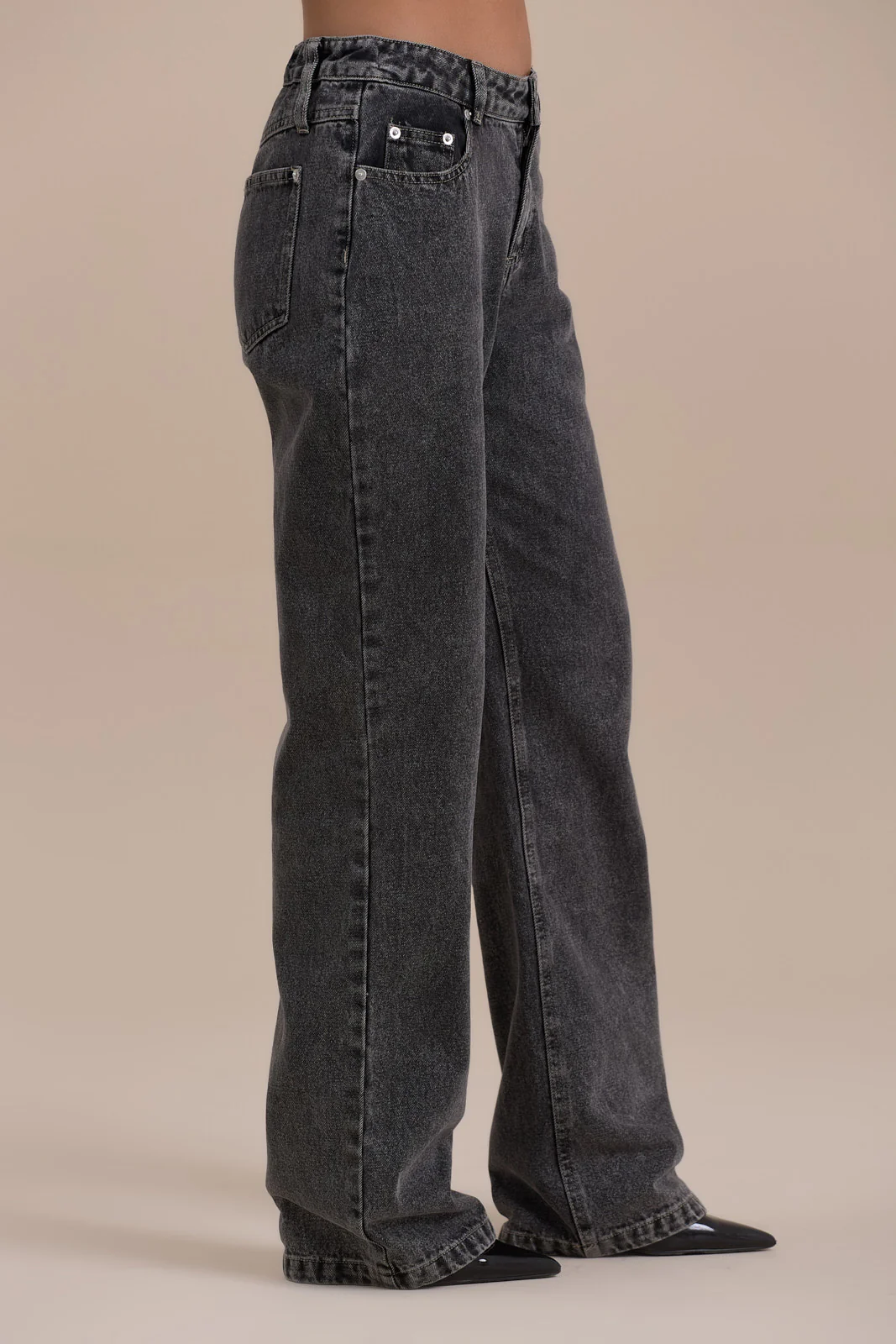 WANDER STRAIGHT LEG JEANS WITH ADJUSTABLE WAIST | DARK WASH DENIM - Image 22