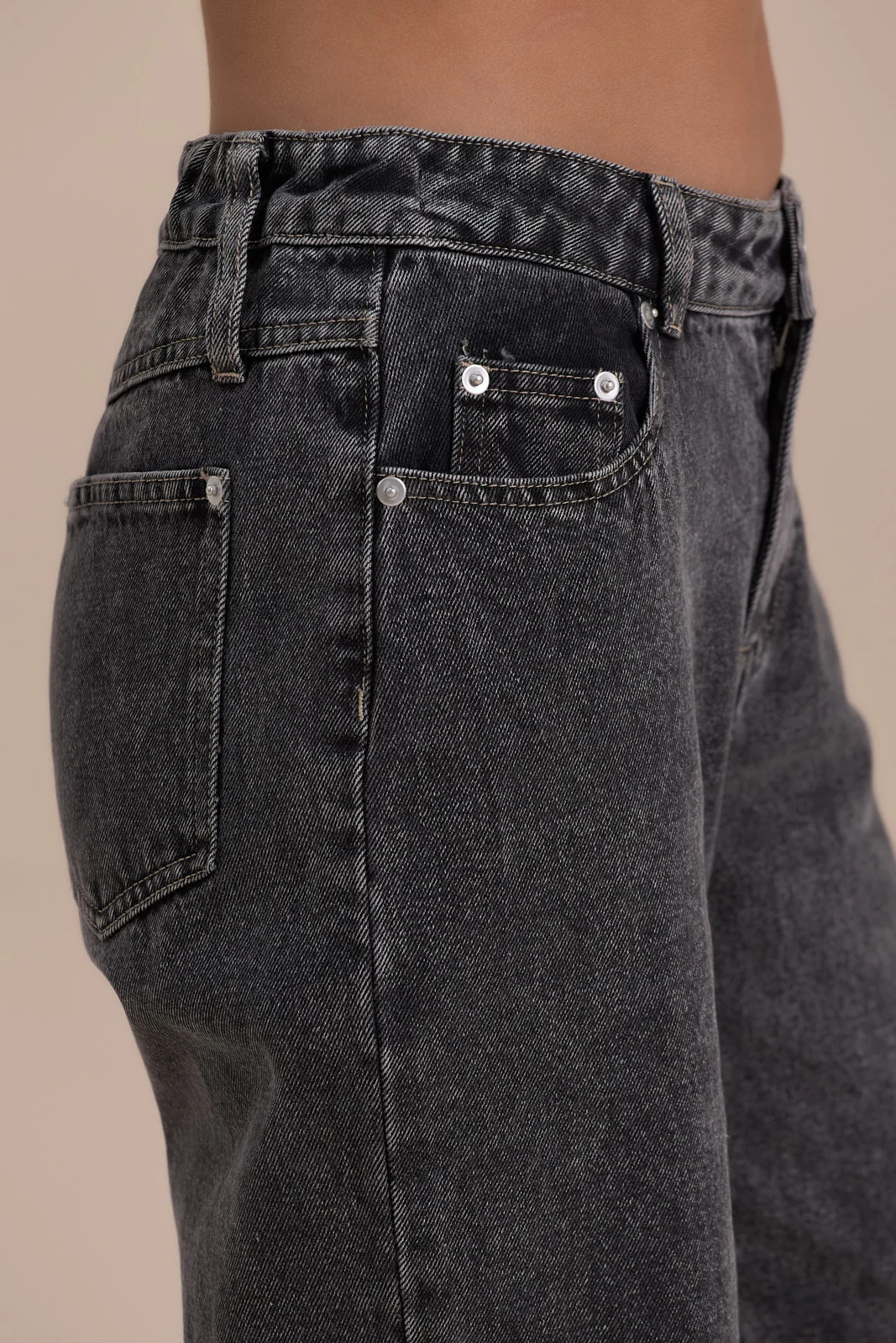 WANDER STRAIGHT LEG JEANS WITH ADJUSTABLE WAIST | DARK WASH DENIM - Image 7