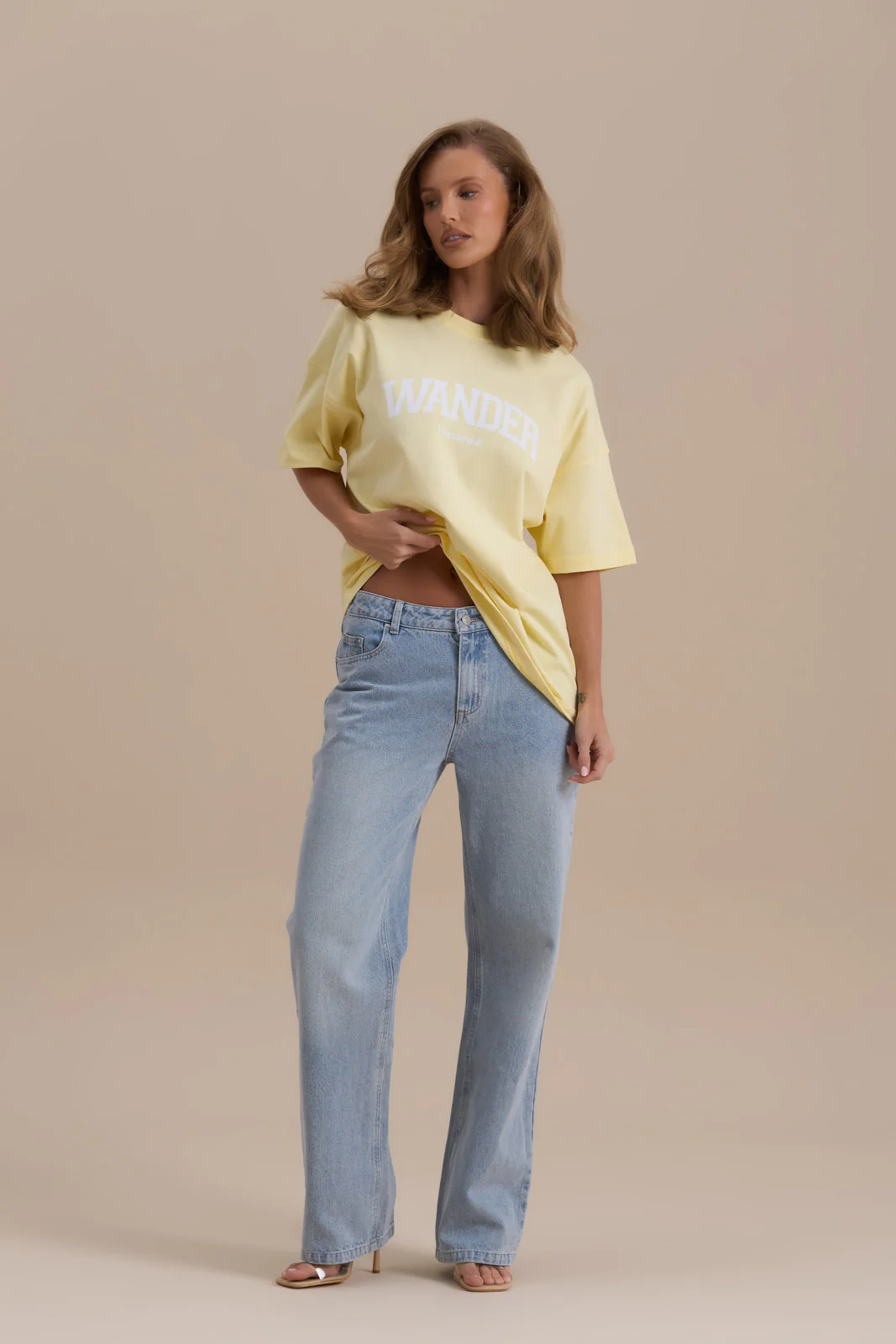 WANDER OVERSIZED T-SHIRT | LEMON - SALE - Image 2
