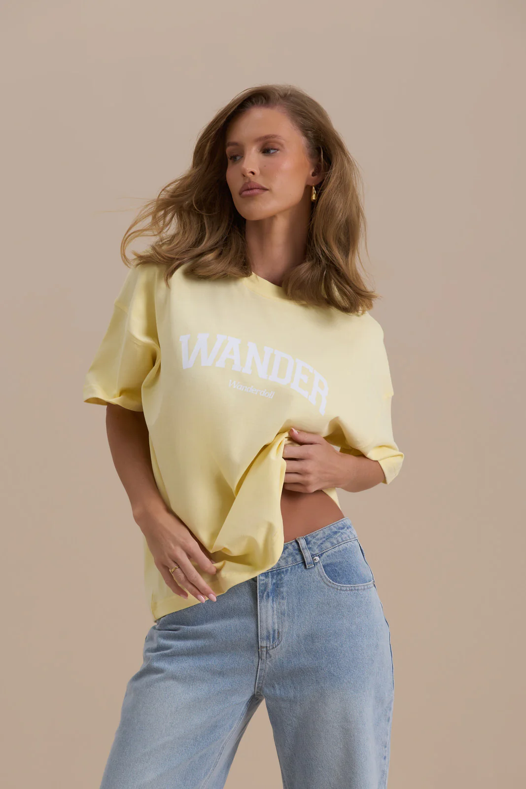WANDER OVERSIZED T-SHIRT | LEMON - SALE - Image 5