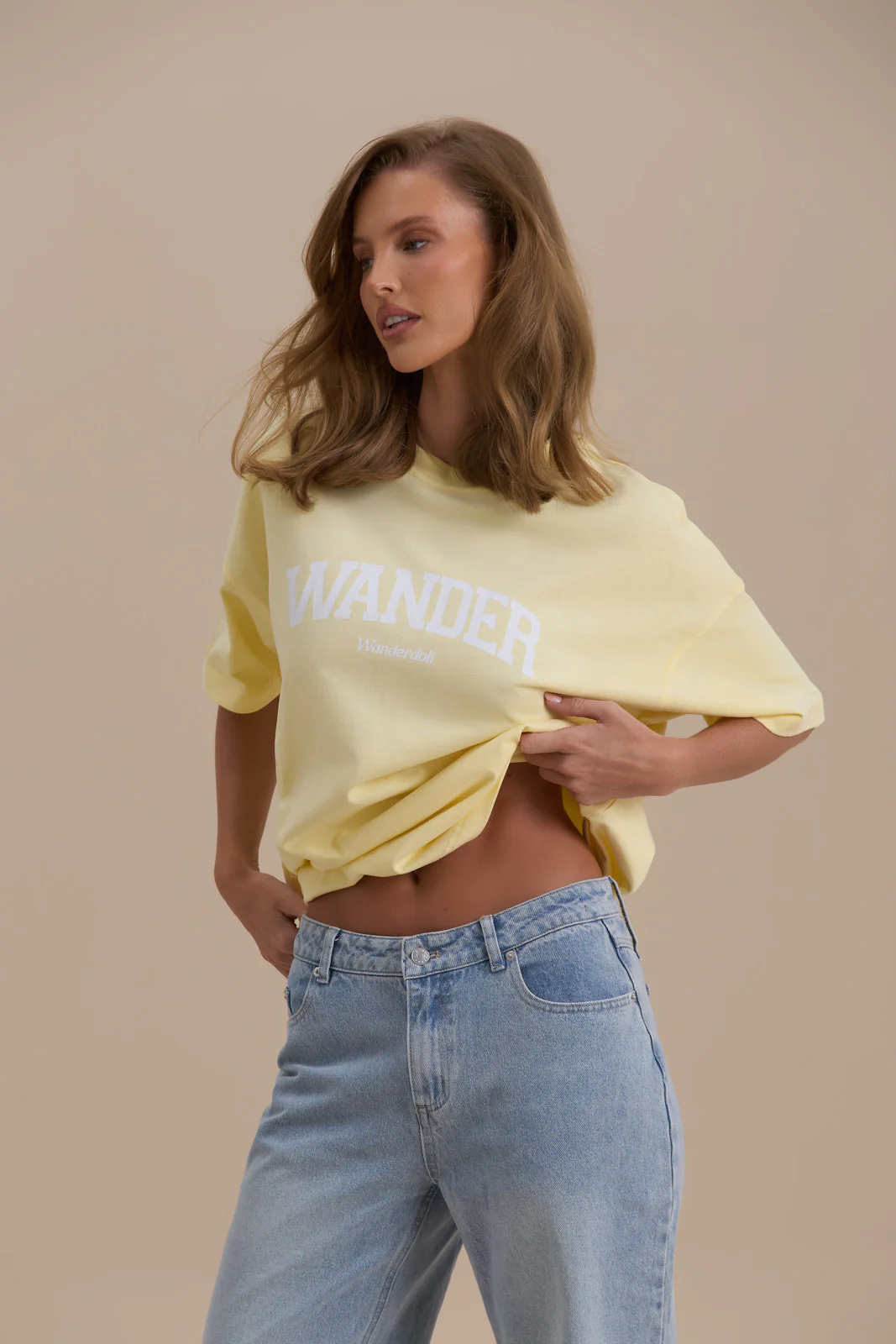 WANDER OVERSIZED T-SHIRT | LEMON - SALE - Image 9