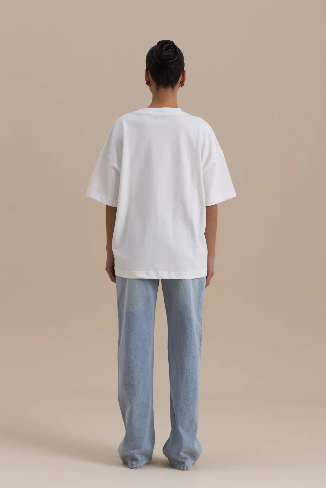 WANDER OVERSIZED T-SHIRT | WHITE + CHOCOLATE - SALE - Image 6