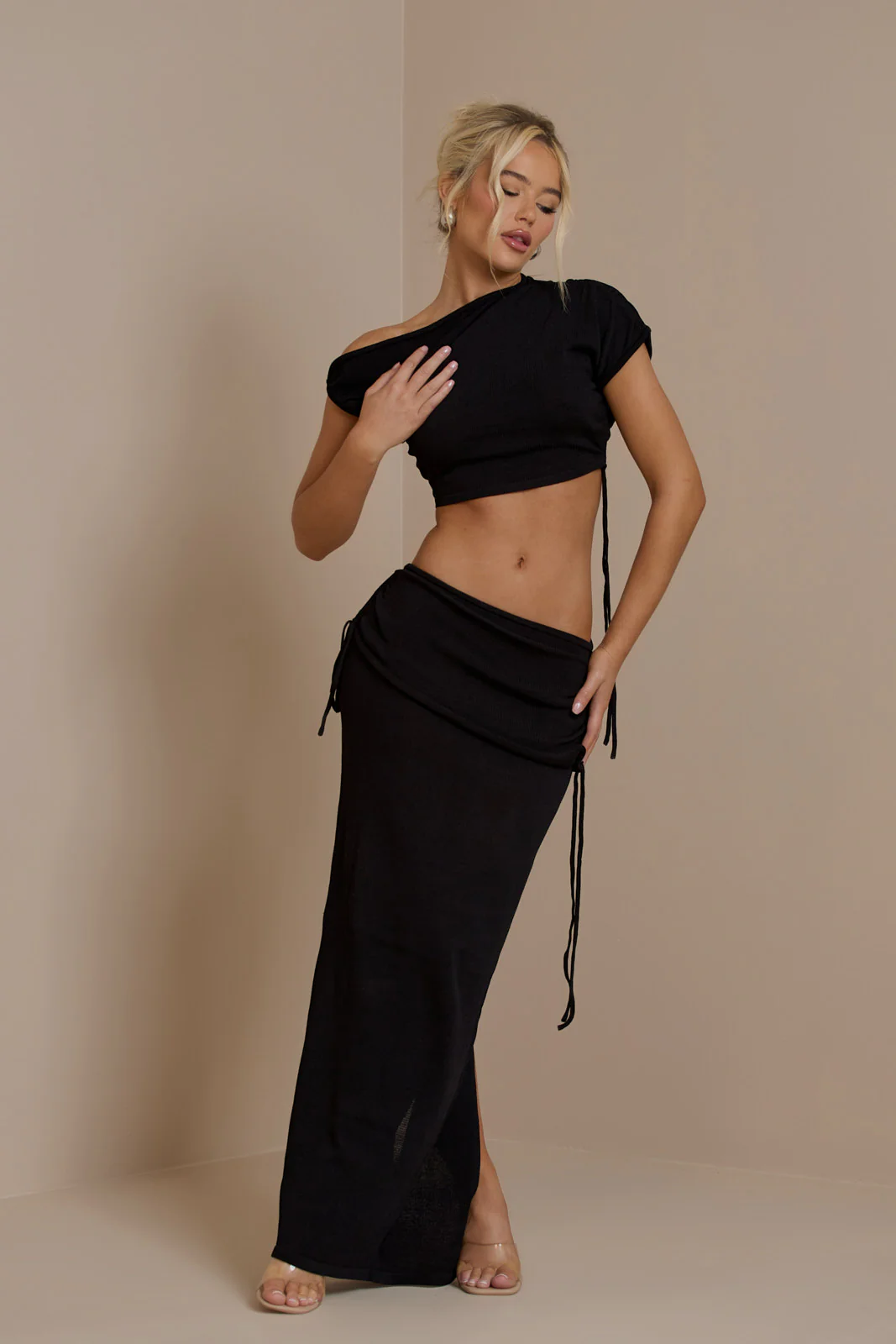 YRIS KNIT CO-ORD | BLACK - SALE - Image 5