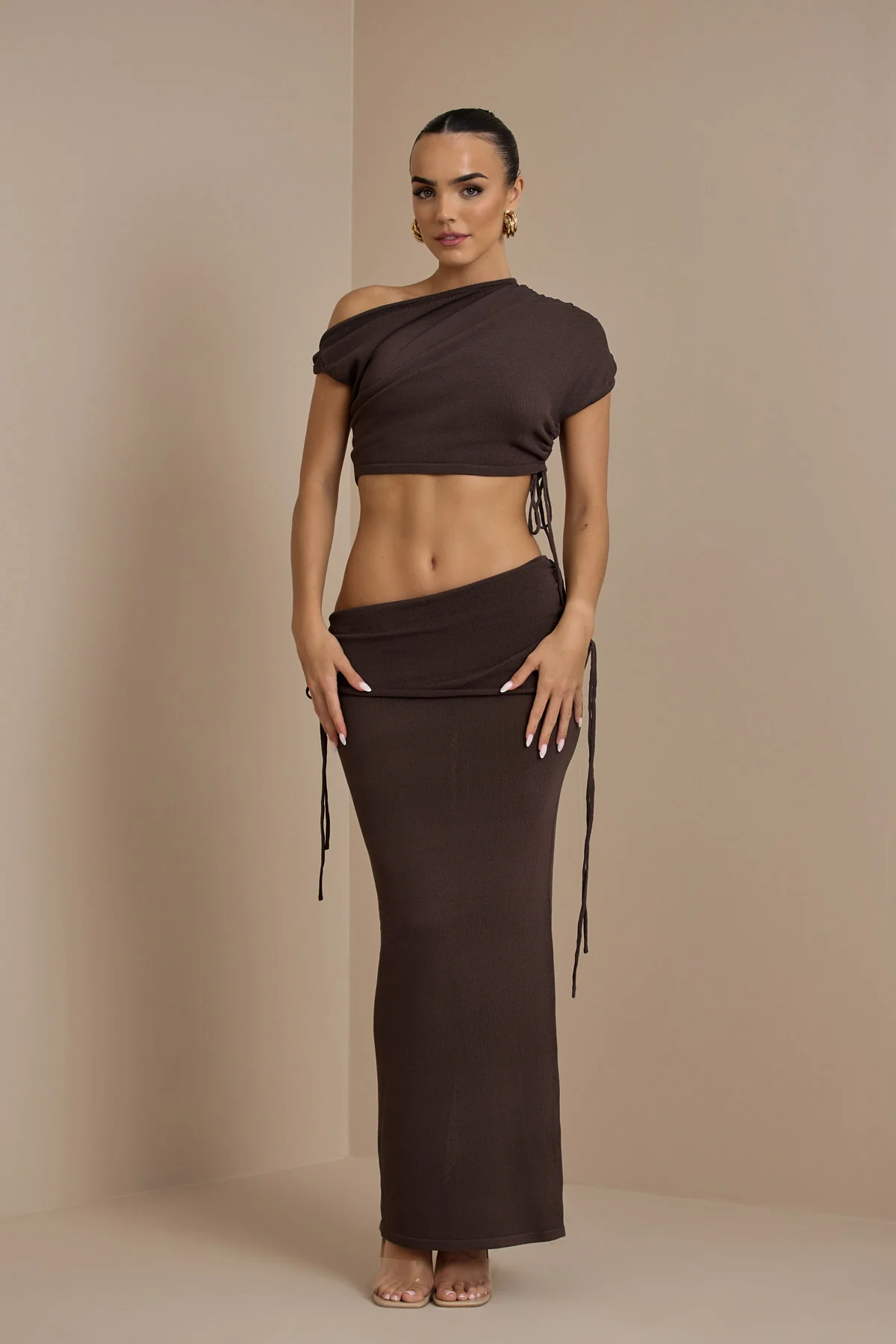 YRIS KNIT CO-ORD | CHOCOLATE - SALE - Image 10
