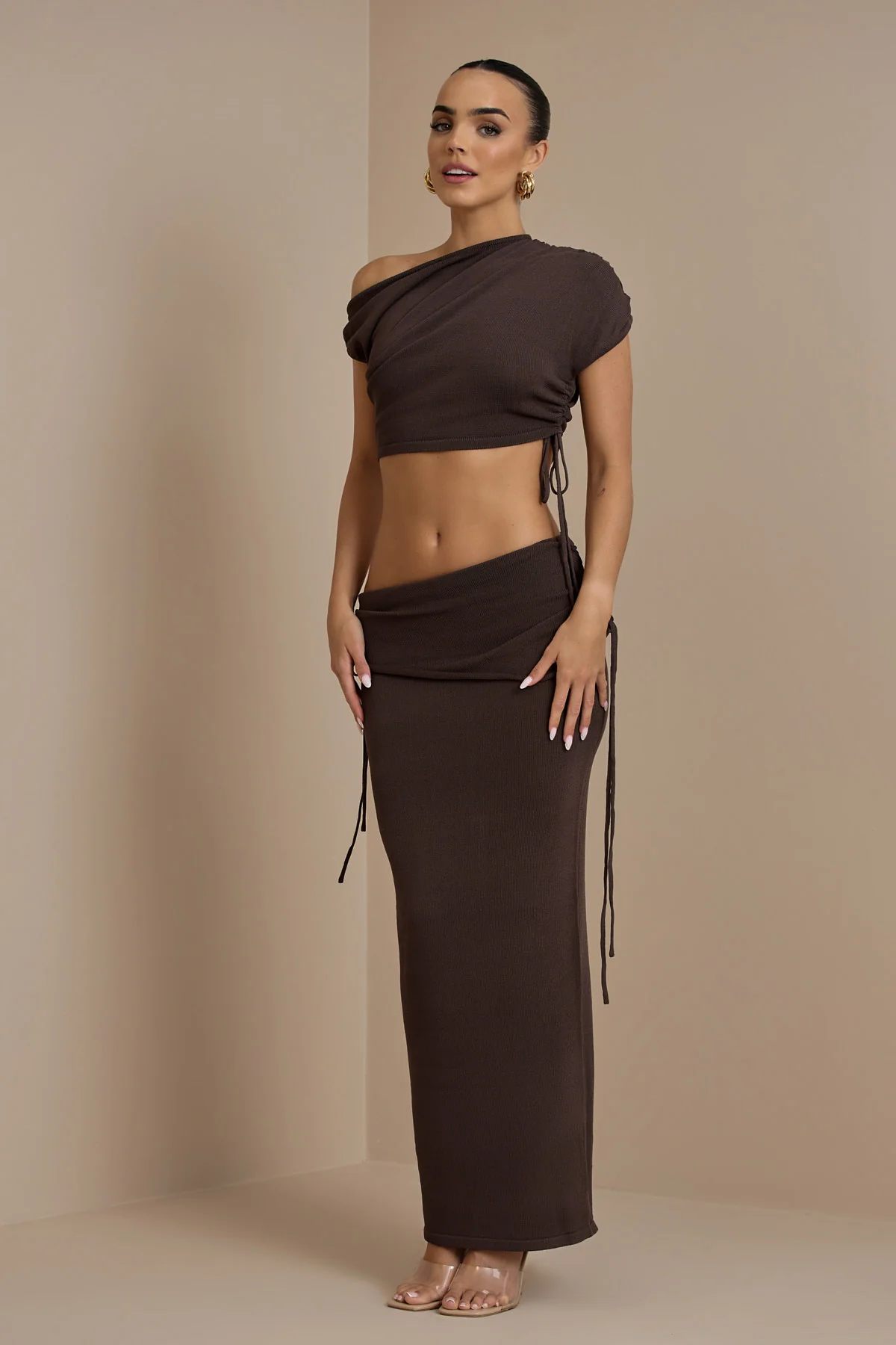YRIS KNIT CO-ORD | CHOCOLATE - SALE - Image 11