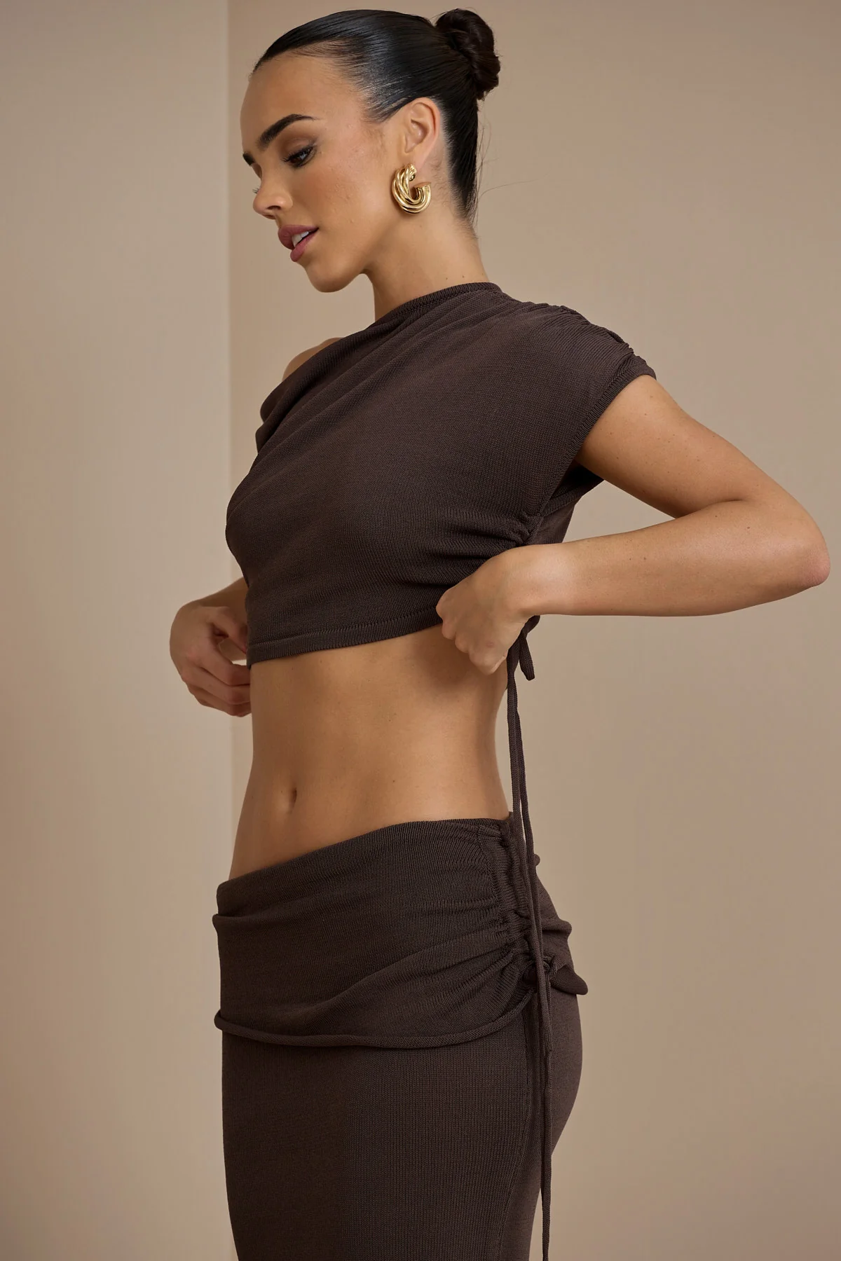 YRIS KNIT CO-ORD | CHOCOLATE - SALE - Image 12
